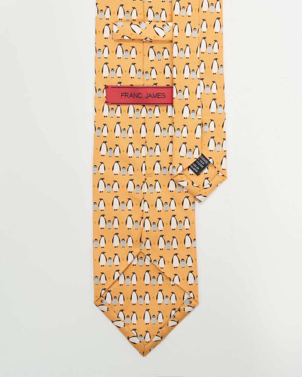 PENGUIN PRINT SILK TIE