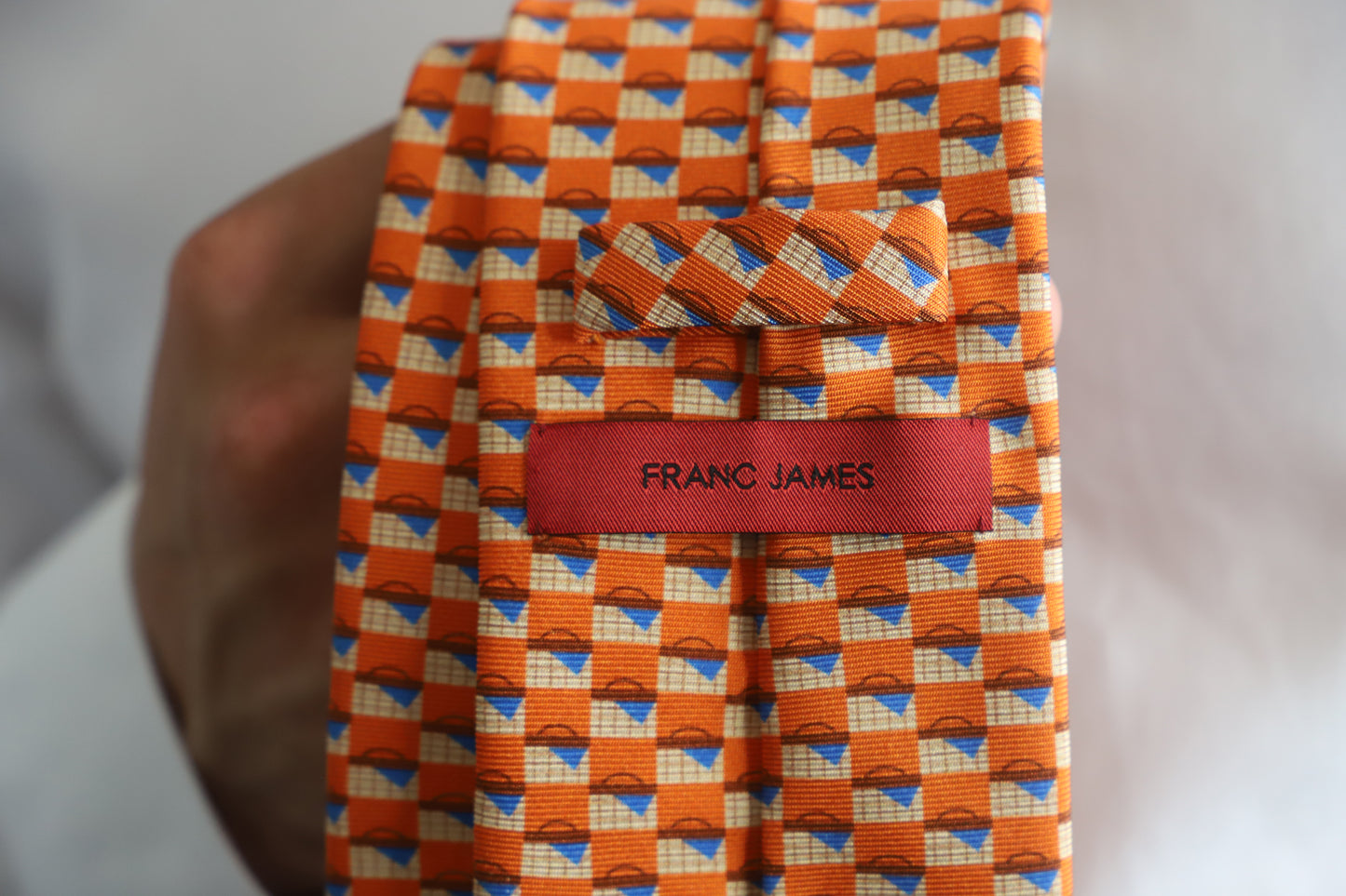 PICNIC BASKET PRINT SILK TIE