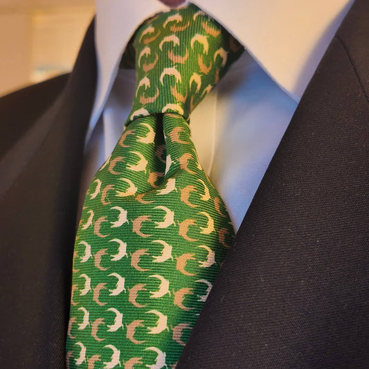 MOSS CROC SILK TIE