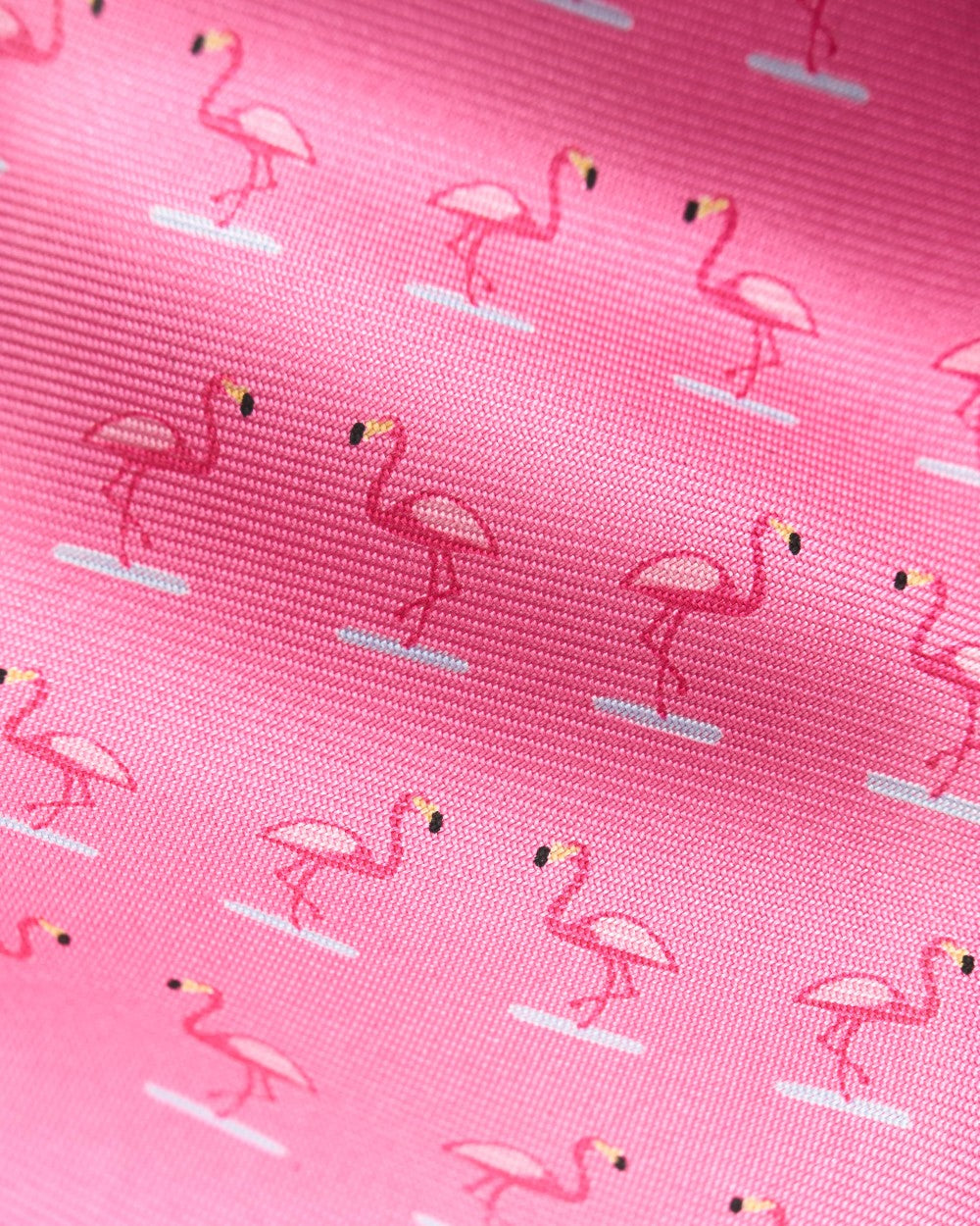 FLAMINGO PRINT SILK TIE
