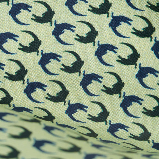MINT CROC SILK TIE