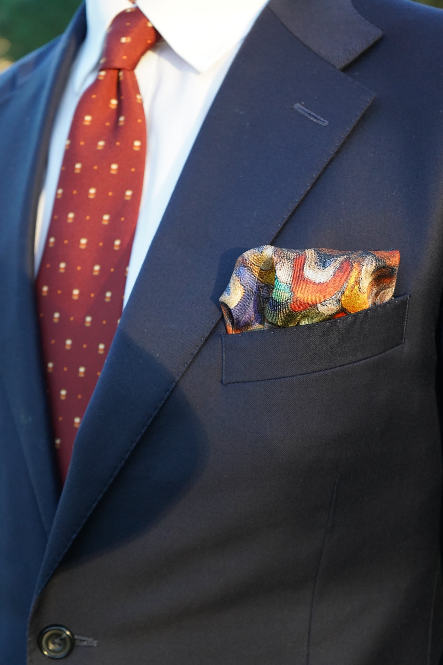 THE FESTIVAL SILK POCKET SQUARE