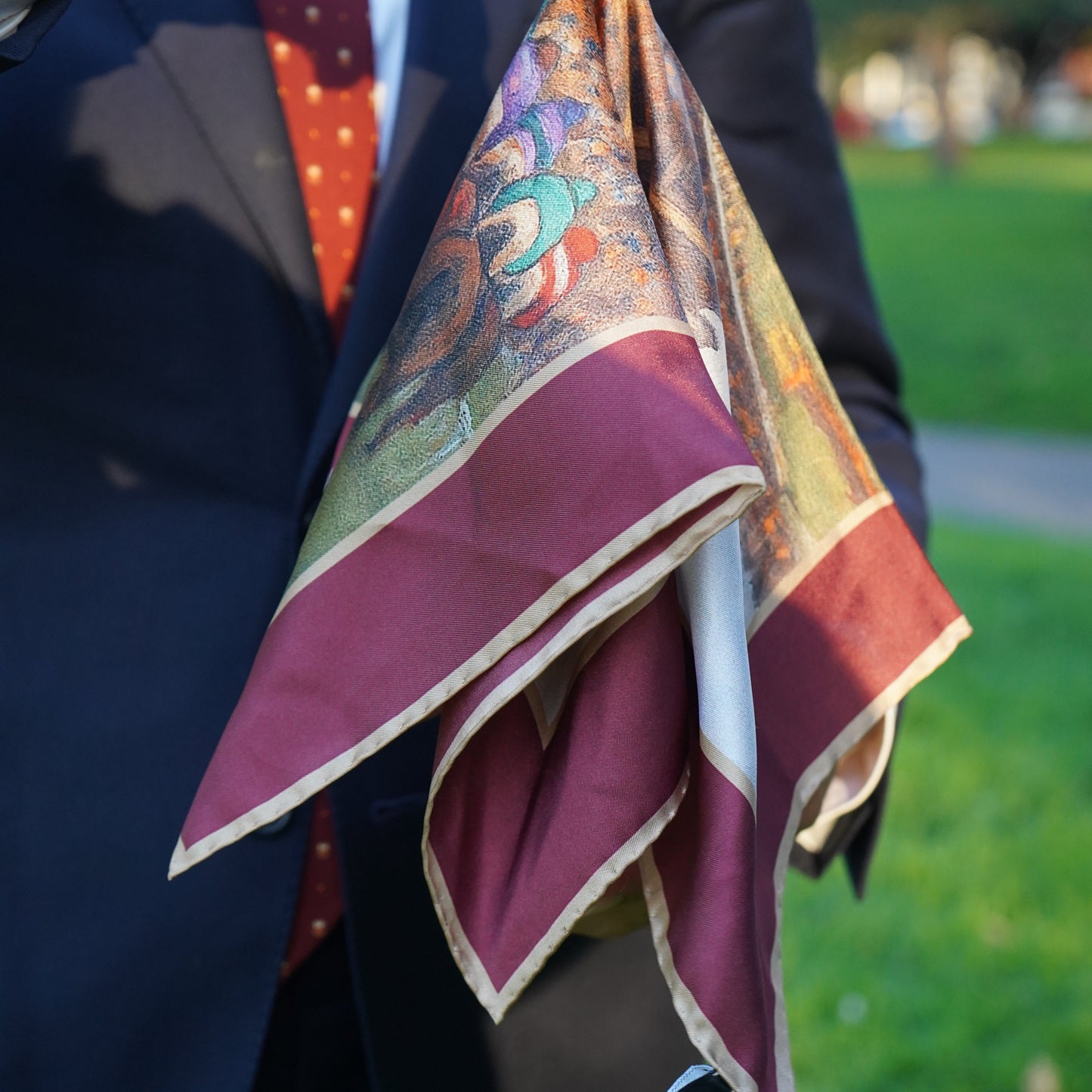 THE FESTIVAL SILK POCKET SQUARE