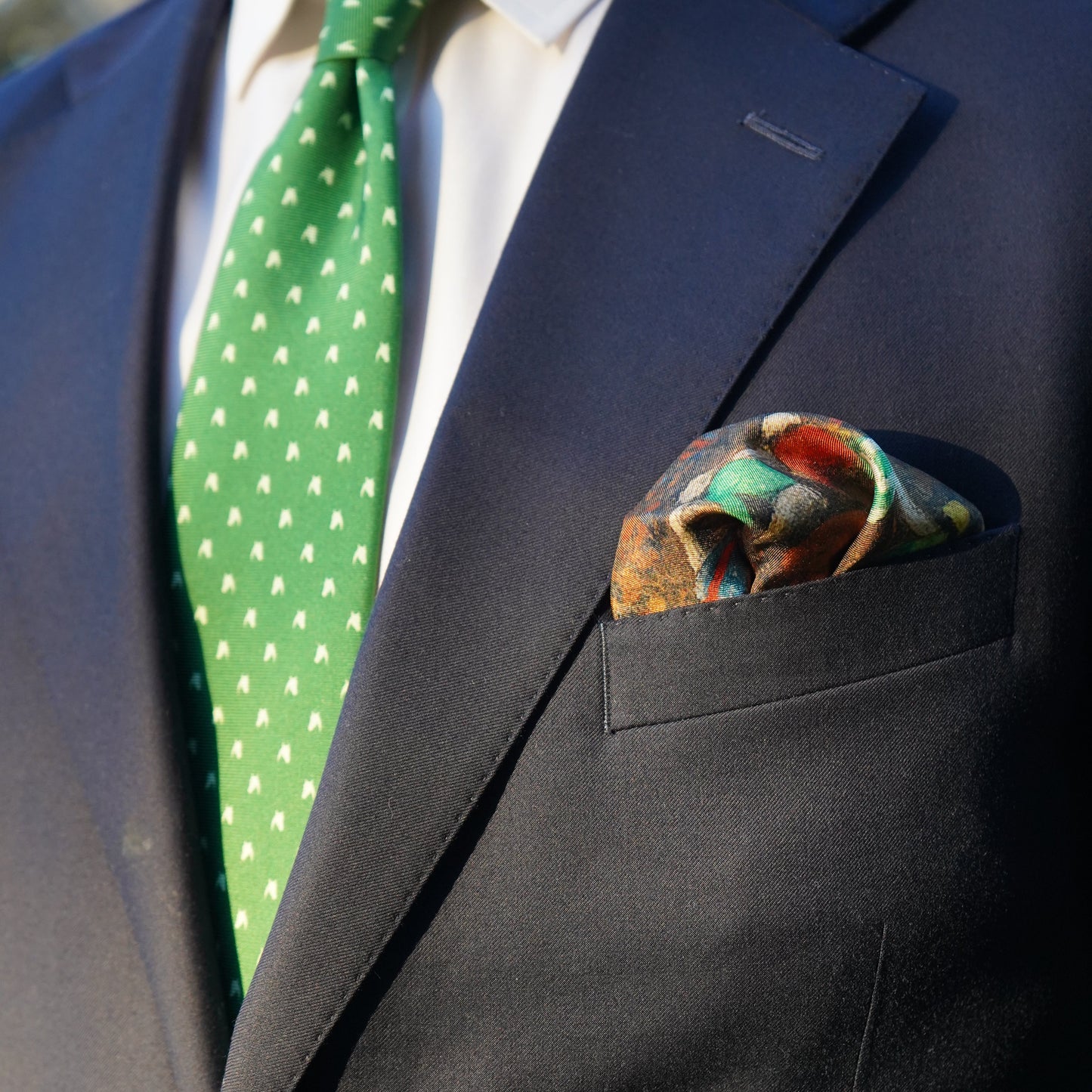 IRISH SILK POCKET SQUARE