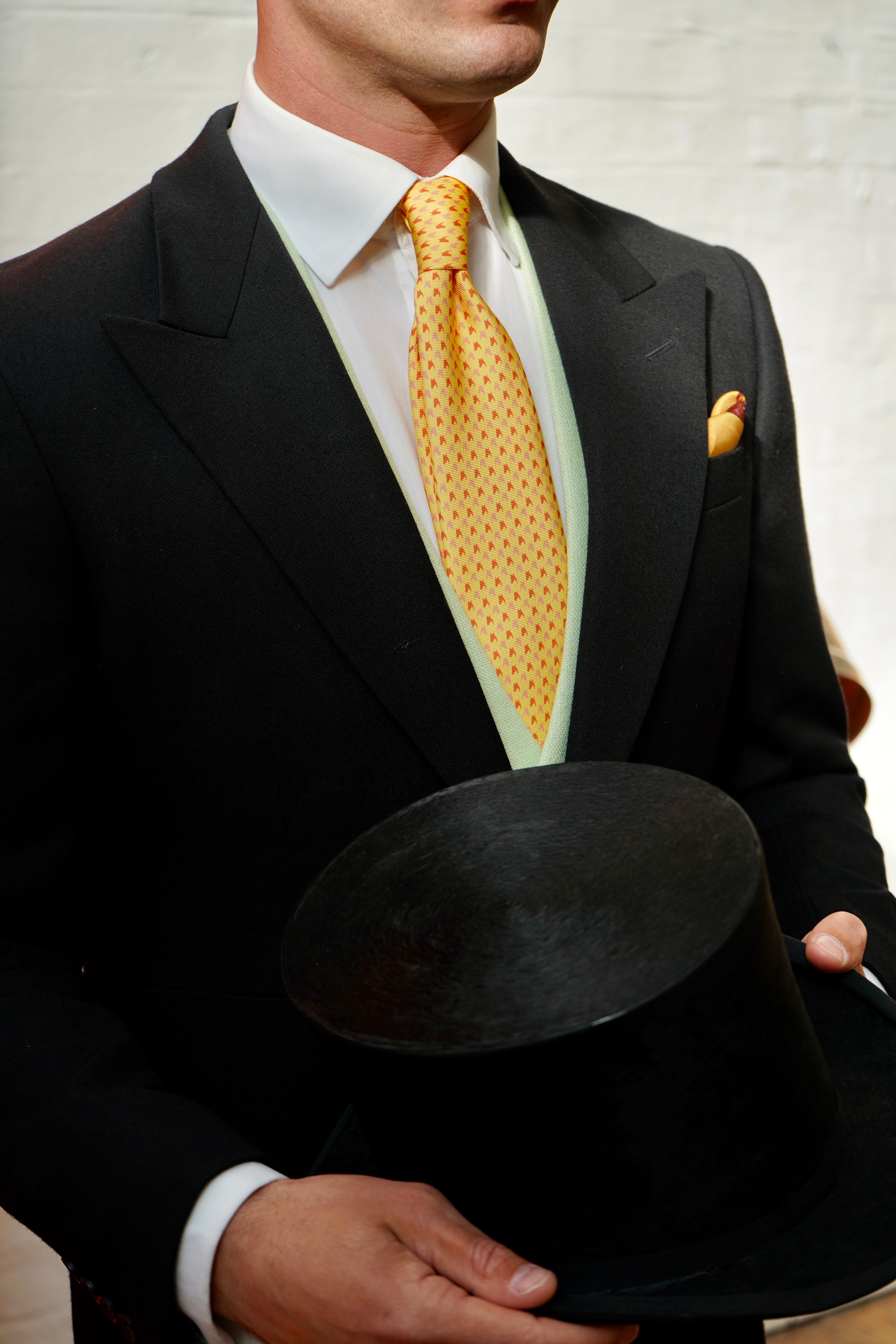 Sun Yellow Multi Tone FJ Silk Tie