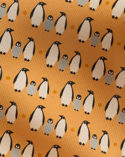 PENGUIN PRINT SILK TIE