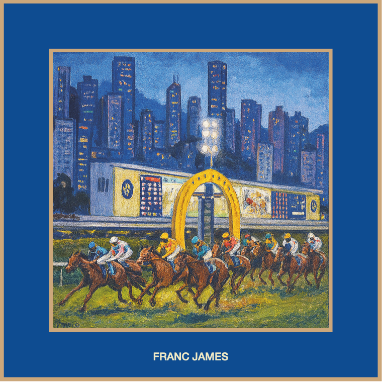 CITY LIGHTS SILK POCKET SQUARE