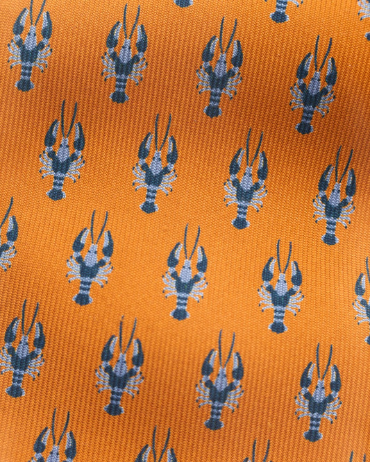 LOBSTER PRINT SILK TIE